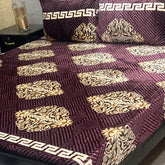 Fleece Bedsheet King Size-3Pcs-Design-616